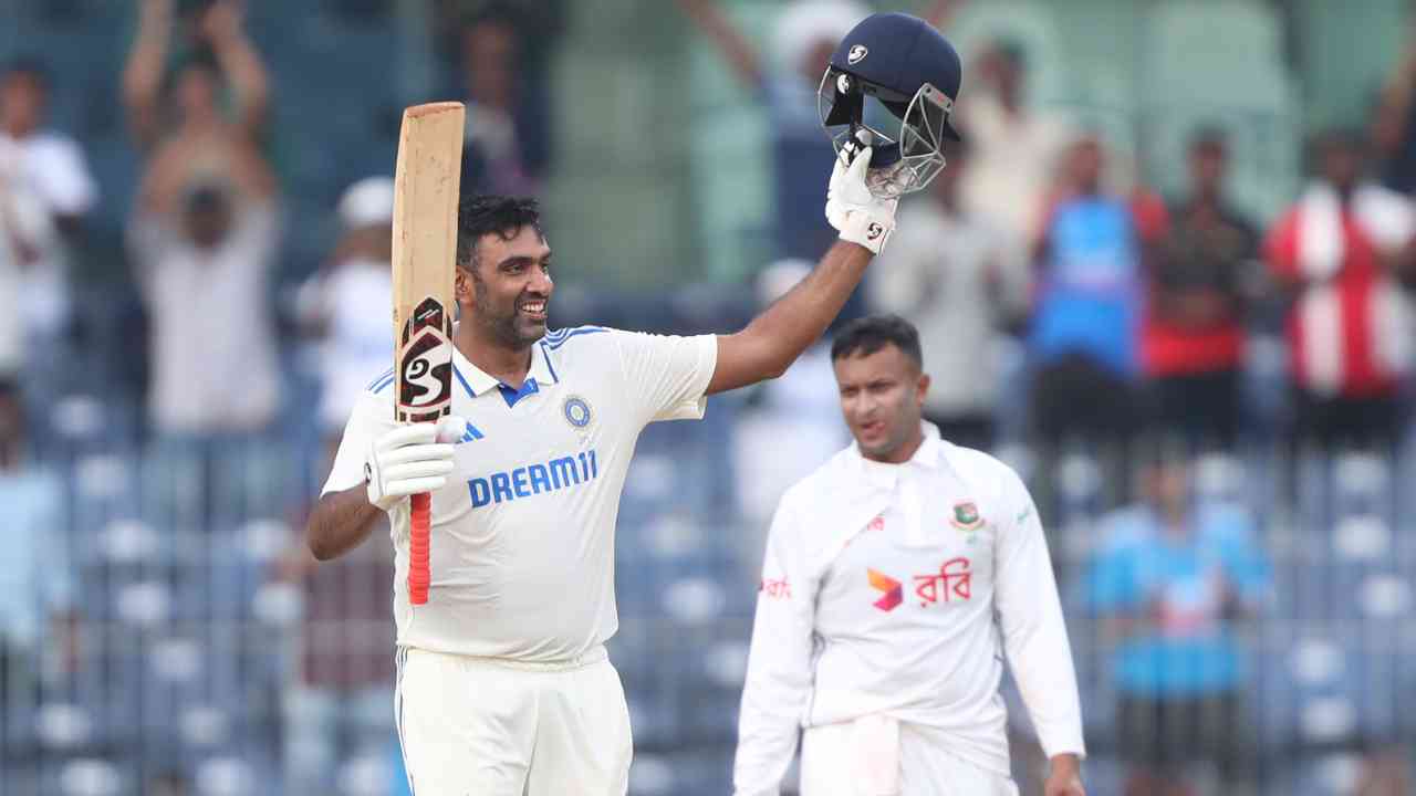 ravichandran ashwin century